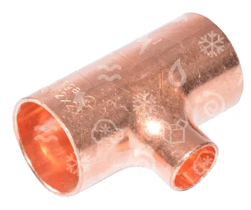T - kus měděný redukovaný i/i/i  22-12-22 mm
